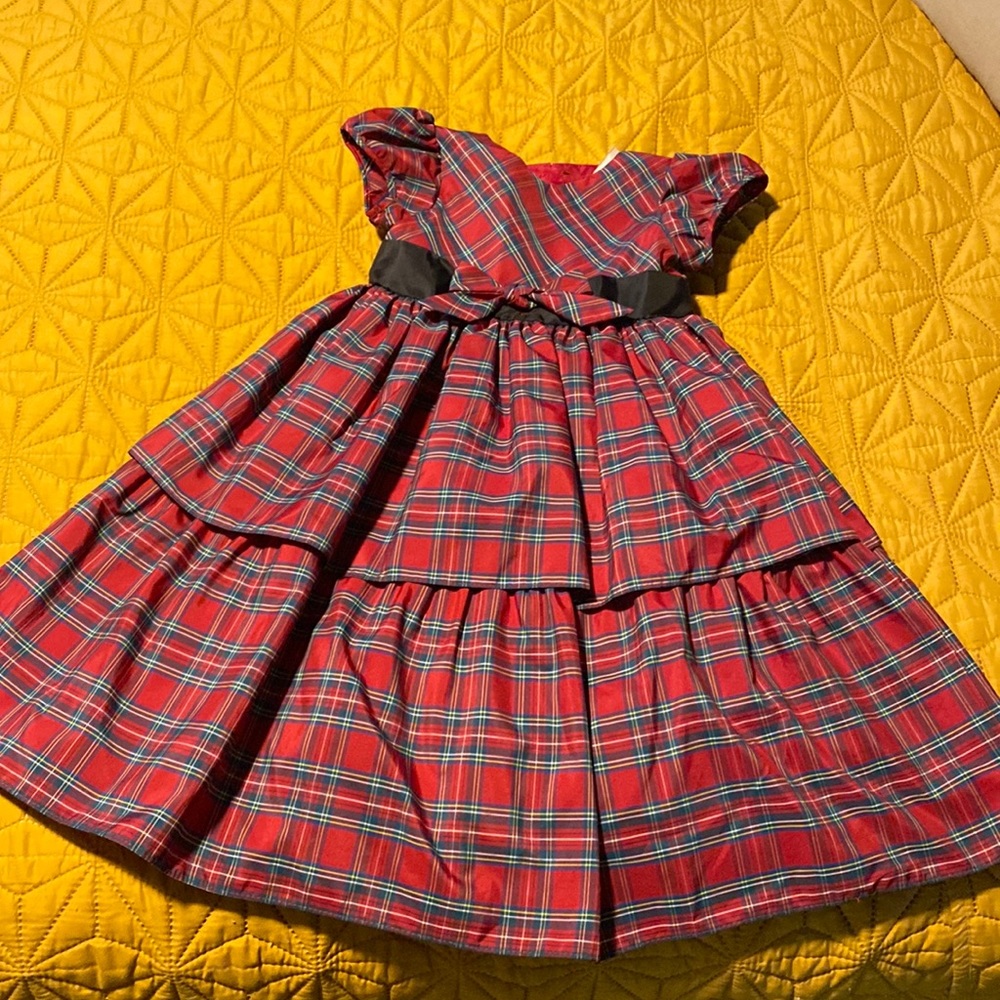 5T Formal Plaid Christmas dress